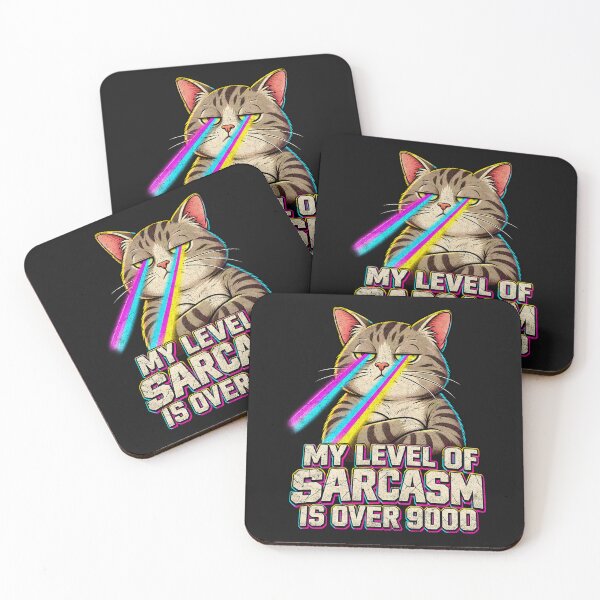 Artikelvorschau, Sarkasmus über 9000 – Regenbogen-Laserkatze entworfen und verkauft von AwesomeBeyondLimits.
