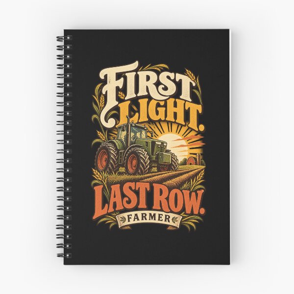 Item preview, First Light Last Row - Farmer Tractor Farm Life designed and sold by MOTIFOLK.