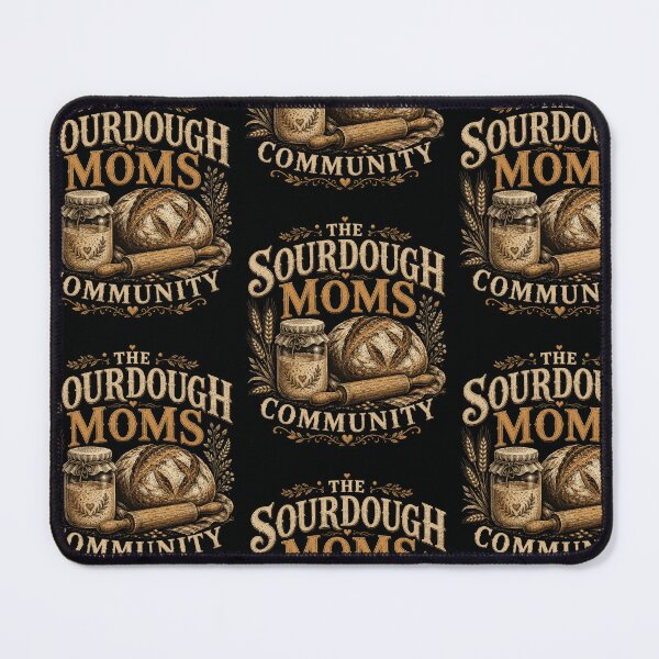 Item preview, Sourdough Moms Community Baking – Vintage Bread Maker Artisan Flour Gift designed and sold by PrintSpire Studios.