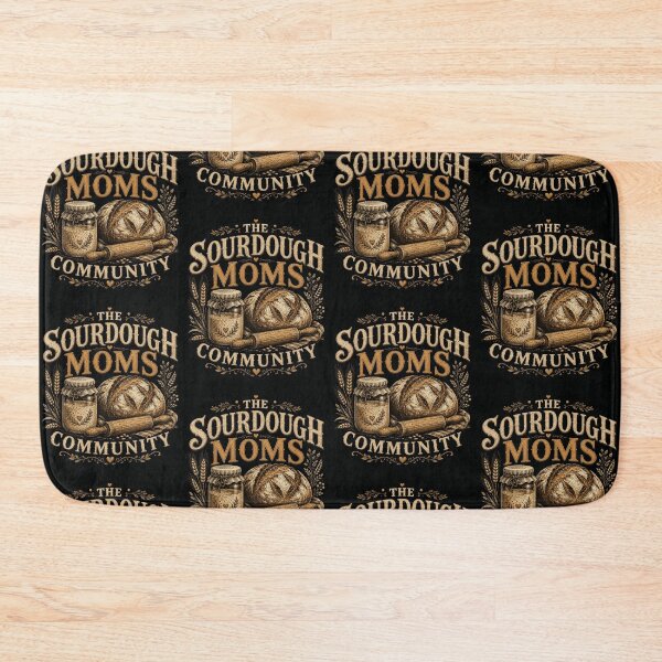 Item preview, Sourdough Moms Community Baking – Vintage Bread Maker Artisan Flour Gift designed and sold by PrintSpire Studios.