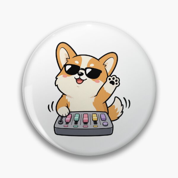 Item preview, The dog is wearing sunglasses and striking a pose like a cool DJ. designed and sold by THITIMON2527.