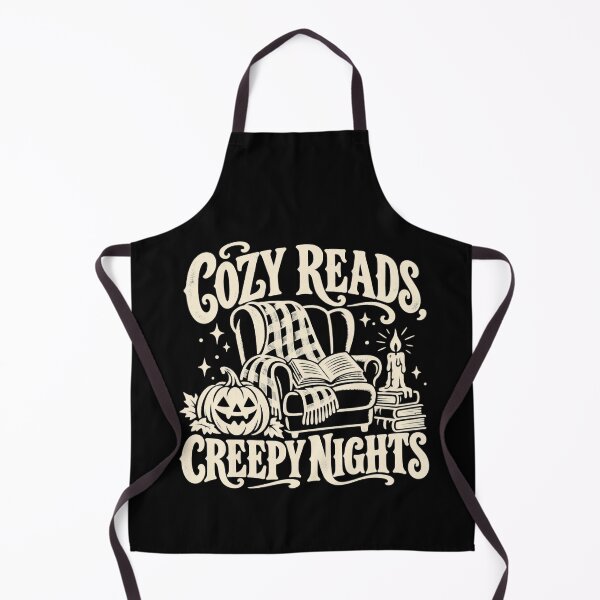 Artikelvorschau, Cozy Reads Creepy Nights Fall Book Lover entworfen und verkauft von DreamLayerStudio.