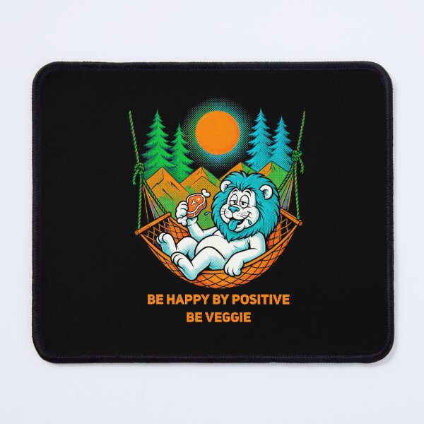 Item preview, اThe lazy lion is relaxed. Be happy. Be positive. Be veggie designed and sold by PalettePop..