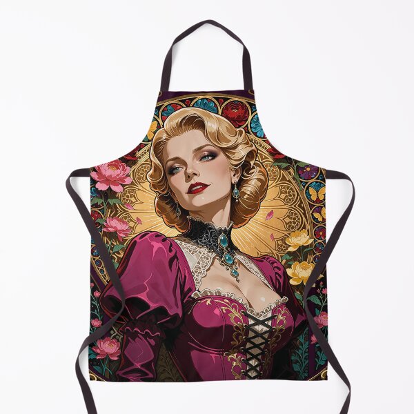 Item preview, Chic Boheme Peonies Art Nouveau Honey Blonde Poster designed and sold by BorgSpareParts.