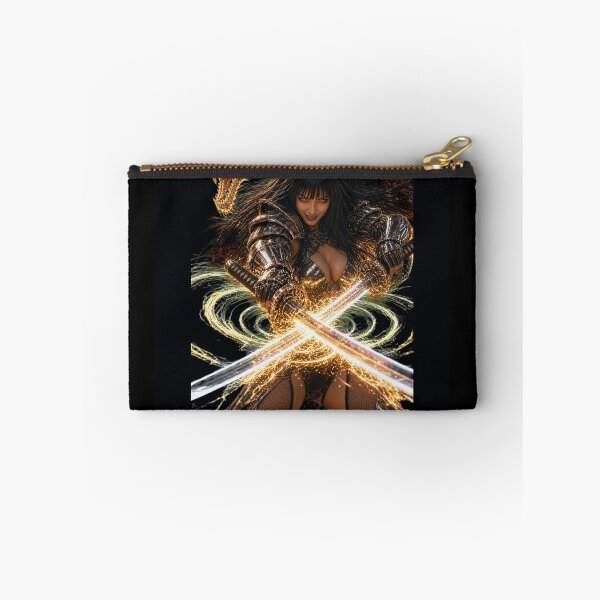 Item preview, Cyber Samurai Girl in Gold Dragon Kimono tir 5 designed and sold by EvolutionMerch.