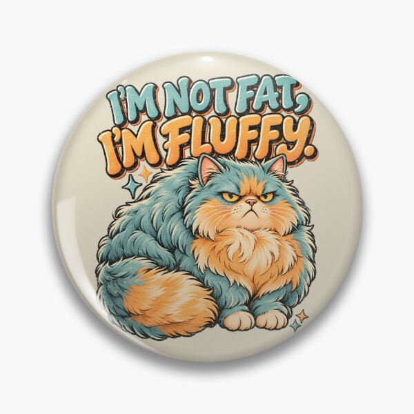 Artikelvorschau, Ich bin nicht dick, ich bin flauschig – Grumpy Cat entworfen und verkauft von AwesomeBeyondLimits.