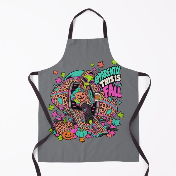 Item preview, Apparently This Is Fall – Trendy Alien Pumpkin Season designed and sold by Aimetoi.