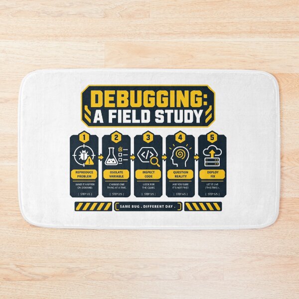 Artikelvorschau, Debugging einer Feldstudie Lustiges Programmierer-Softwareentwickler-Coding-T-Shirt entworfen und verkauft von Design-Pro-21.