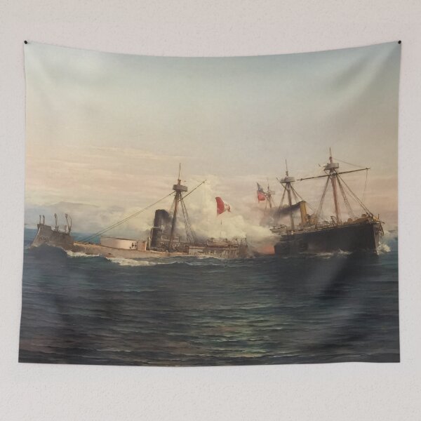 Item preview, Battle of Angamos Huascar vs Cochrane Naval Combat 1879 designed and sold by EdGraphy.