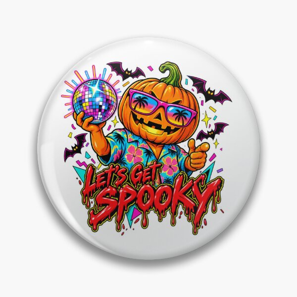 Artikelvorschau, Lets Get Spooky Disco Pumpkin Halloween entworfen und verkauft von CoolContent Factory.