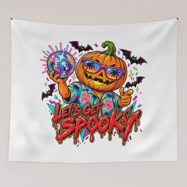 Artikelvorschau, Lets Get Spooky Disco Pumpkin Halloween entworfen und verkauft von CoolContent Factory.