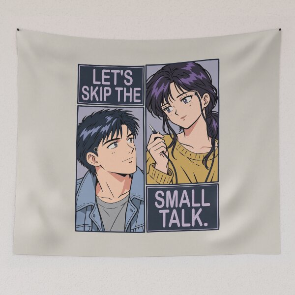 Item preview, Sci-Fi Couple – Let’s Skip the Small Talk designed and sold by SakuraHaven.