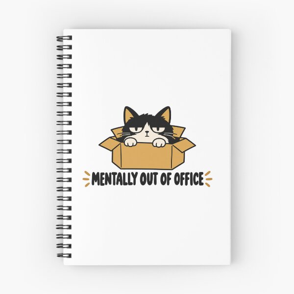 Item preview, Mentally Out Of Office Cat designed and sold by UnemployedCatCo.
