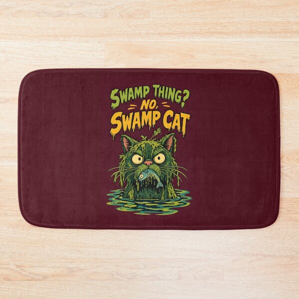 Item preview, Swamp Monster Cat Funny Creature Feature Halloween designed and sold by Glitchart66.