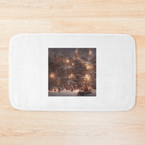 Item preview, Festive Christmas Scene Game Concept Art with Snow and Holiday Decorations designed and sold by G0MES.