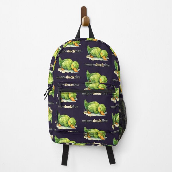 Item preview, Duck mode: Unproductive, sleeping green duck designed and sold by LiskoDesign.