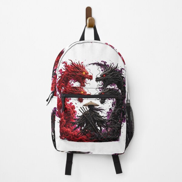 Artikelvorschau, Ronin Yin Yang Dragon Clashing Art entworfen und verkauft von One City Two Children Studio.