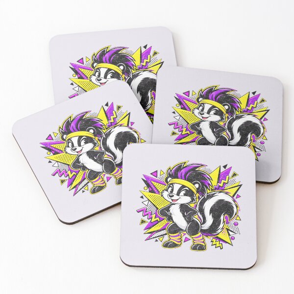 Item preview, Neon Punk Skunk – Retro Dance Vibes designed and sold by AwesomeBeyondLimits.