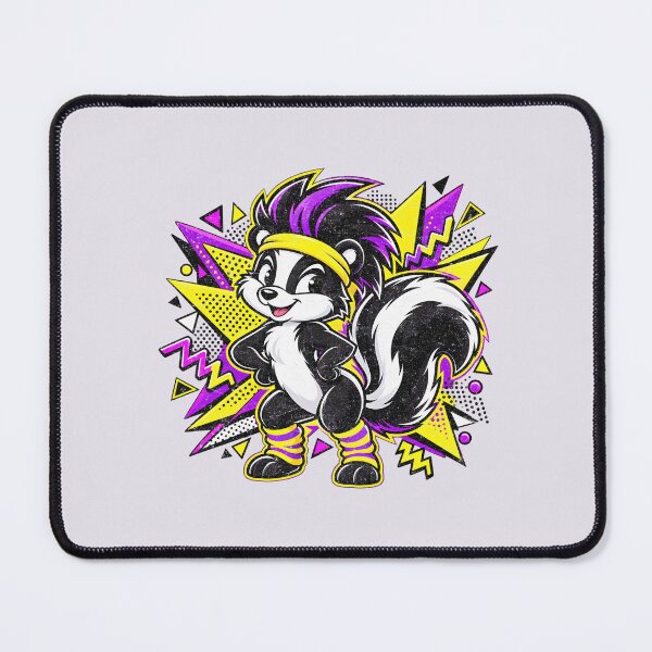 Item preview, Neon Punk Skunk – Retro Dance Vibes designed and sold by AwesomeBeyondLimits.