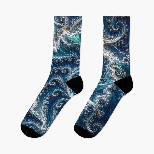 Item preview, Swirling Blue Ocean Vortex Fractal designed and sold by Sybille-Yates.