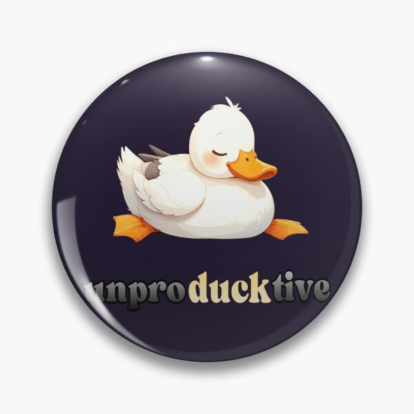 Item preview, Duck mode: Unproductive, sleeping white duck designed and sold by LiskoDesign.