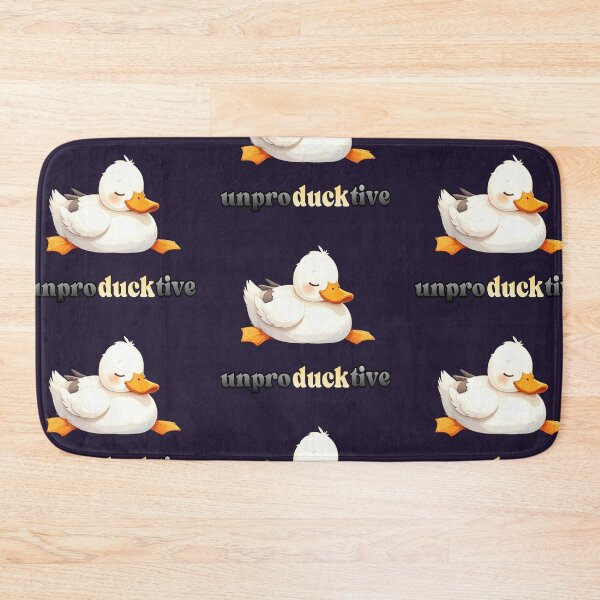 Item preview, Duck mode: Unproductive, sleeping white duck designed and sold by LiskoDesign.