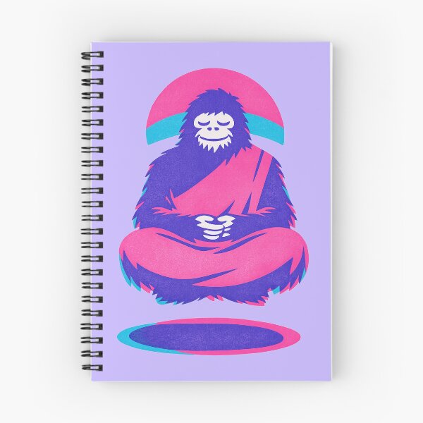 Item preview, Vaporwave Bigfoot Meditation Retro Synthwave designed and sold by KungPowUnicorn.