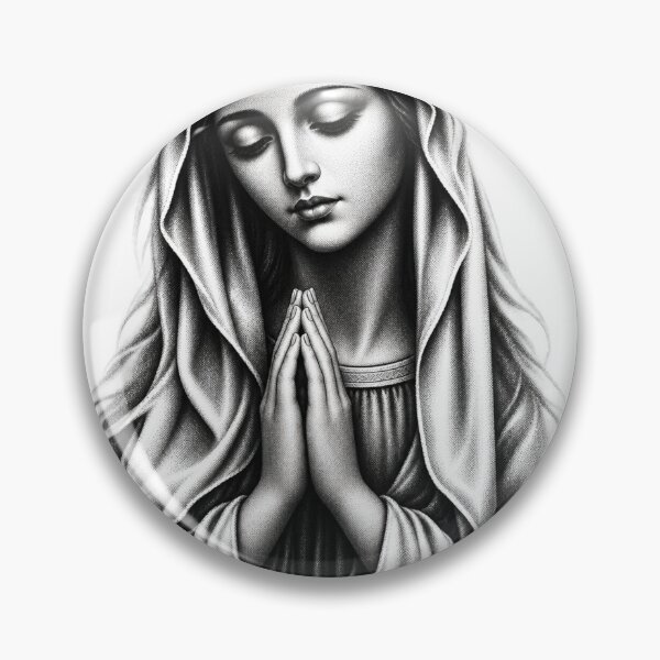 Item preview, Praying Virgin Mary – Christian Marian motif designed and sold by Legacy Apparel Co..