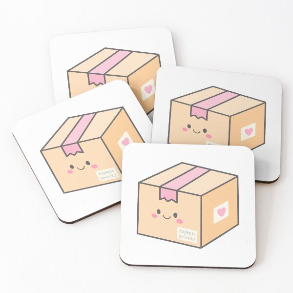 Item preview, Cute Smiling Parcel Box Character for Express Delivery designed and sold by nuchz.