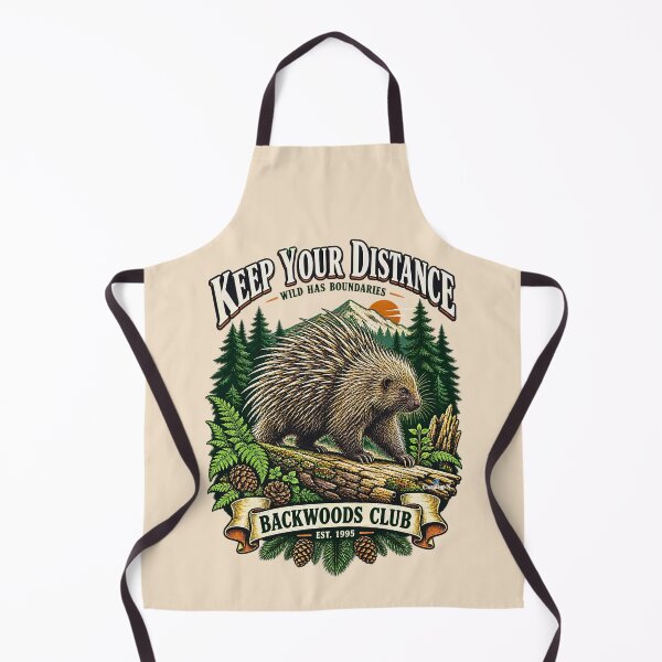 Artikelvorschau, Keep Your Distance Porcupine entworfen und verkauft von EvergreenPark - Tee Studio.
