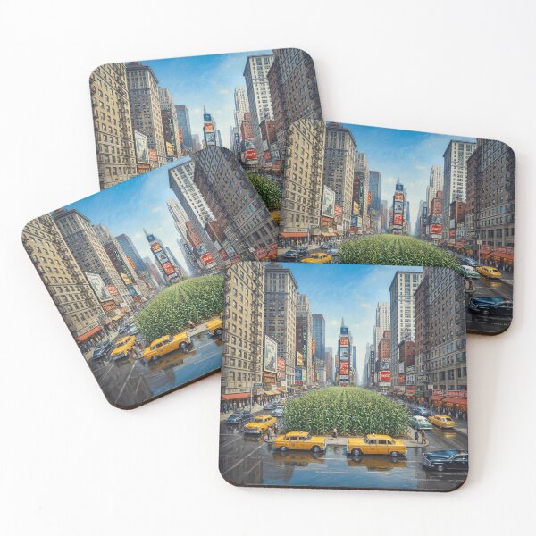 Aperçu de l'œuvre Corn Field Middle NYC Times Square Realism Art créée et vendue par Home Decor Art.