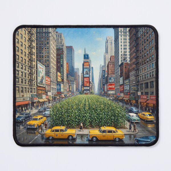 Item preview, Corn Field Middle NYC Times Square Realism Art designed and sold by Home Decor Art.