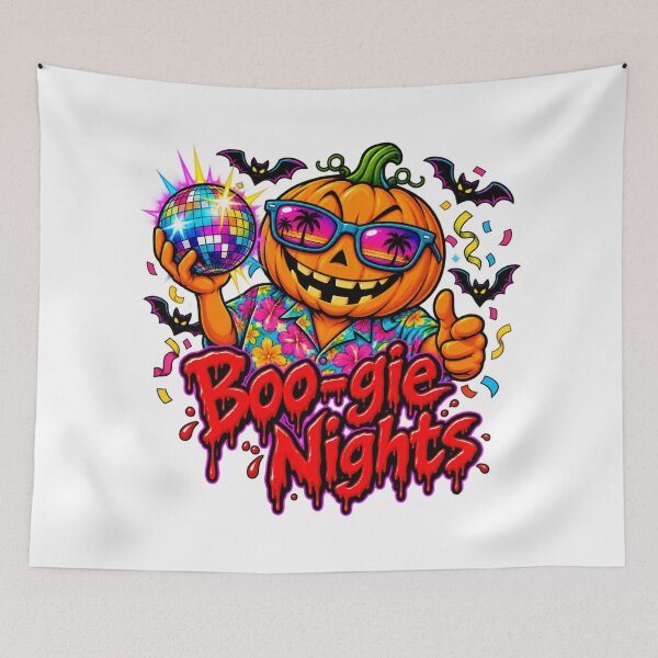 Artikelvorschau, Boogie Nights Disco Pumpkin Halloween entworfen und verkauft von CoolContent Factory.