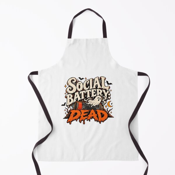 Item preview, Social Battery Dead Funny Halloween Ghost designed and sold by Lee-collections.