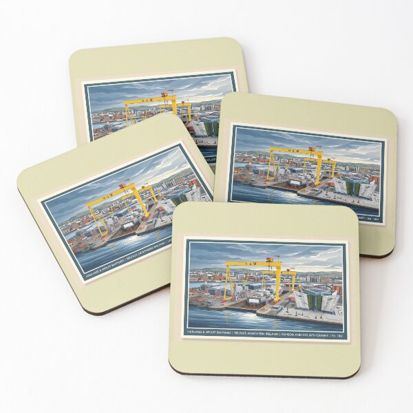 Aperçu de l'œuvre Chantier naval Harland and Wolff Belfast Samson et Goliath créée et vendue par ArtworkNorth.