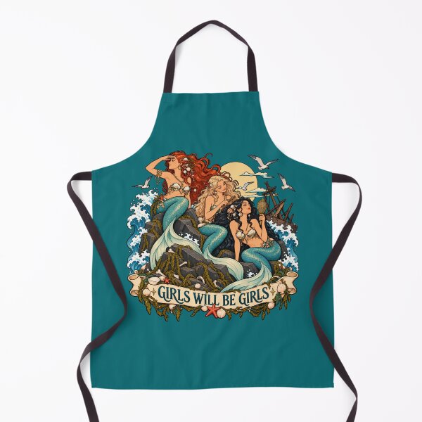 Item preview, Girls will be girls - Mermaids designed and sold by Mission Ready.