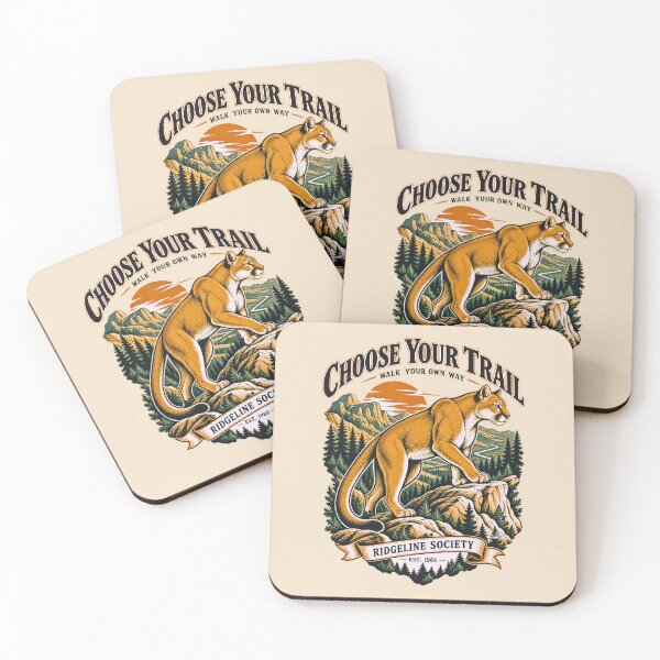 Item preview, CHOOSE YOUR TRAIL • Mountain Lion designed and sold by EvergreenPark - Tee Studio.