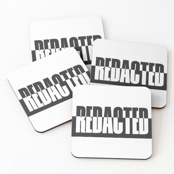 Item preview, REDACTED Bold Censored Typography by ANAMANA designed and sold by WoundedCoffin.