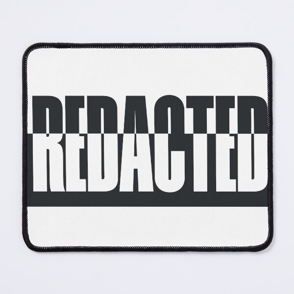 Item preview, REDACTED Bold Censored Typography by ANAMANA designed and sold by WoundedCoffin.