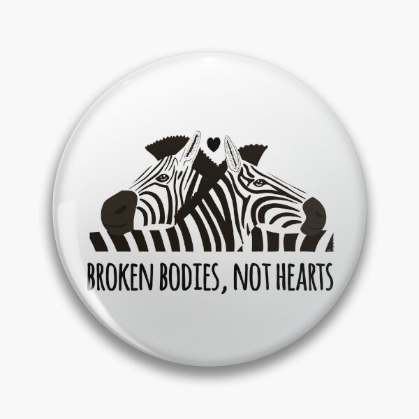 Item preview, EDS Awareness Zebra Broken Bodies Not Hearts designed and sold by Jesabee Designs.