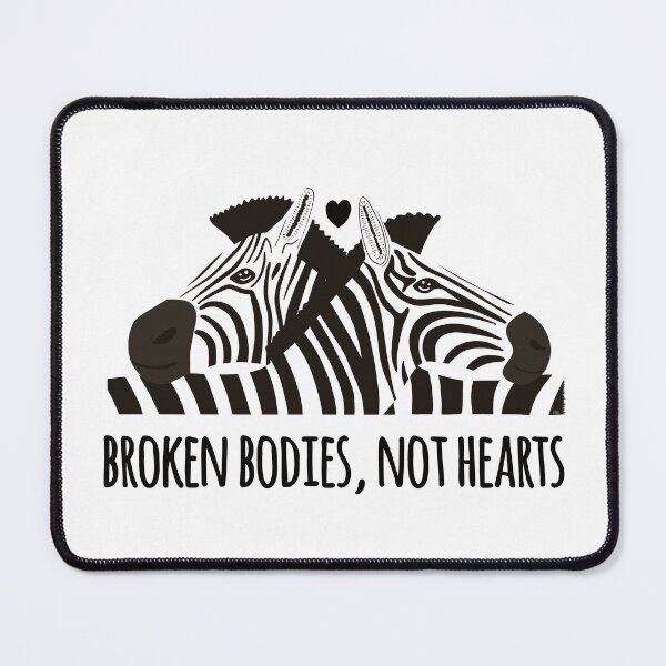 Item preview, EDS Awareness Zebra Broken Bodies Not Hearts designed and sold by Jesabee Designs.