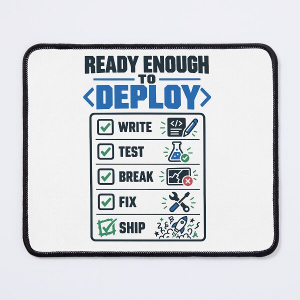 Item preview, Ready Enough to Deploy Funny Programmer Coding Software Developer T-Shirt designed and sold by Design-Pro-21.