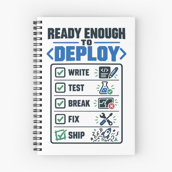 Item preview, Ready Enough to Deploy Funny Programmer Coding Software Developer T-Shirt designed and sold by Design-Pro-21.