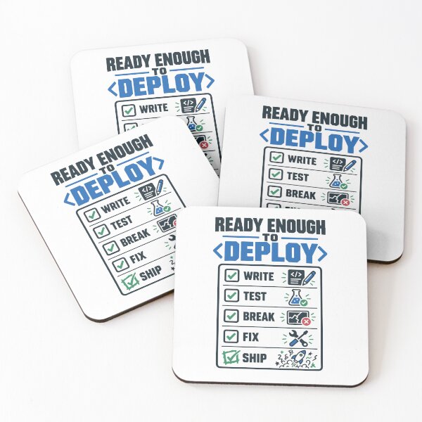 Item preview, Ready Enough to Deploy Funny Programmer Coding Software Developer T-Shirt designed and sold by Design-Pro-21.