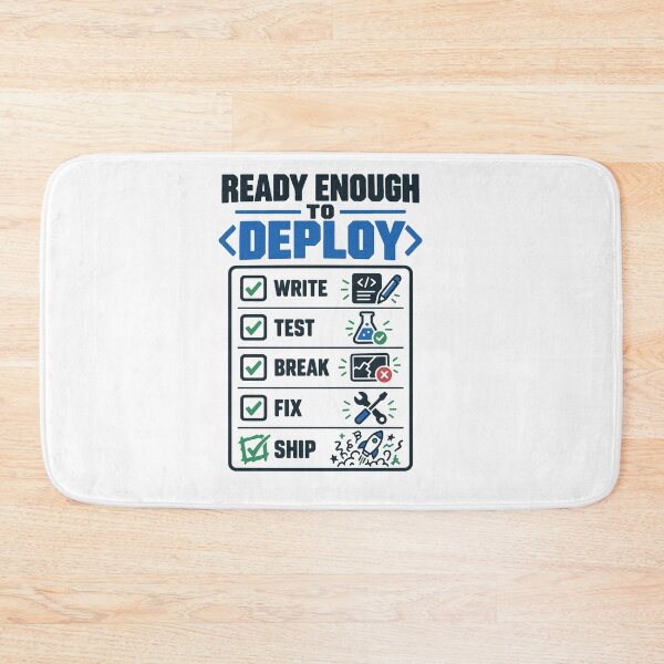 Item preview, Ready Enough to Deploy Funny Programmer Coding Software Developer T-Shirt designed and sold by Design-Pro-21.