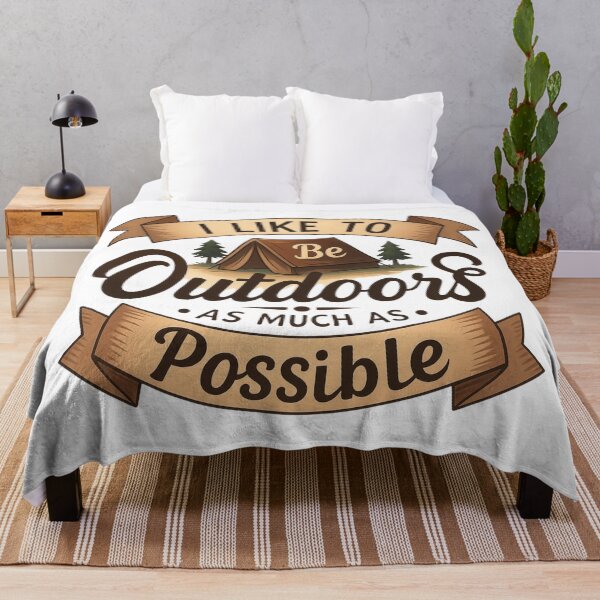 Item preview, Vintage Outdoors Lifestyle Emblem with Tent and Quotes designed and sold by GabeMountainArt.
