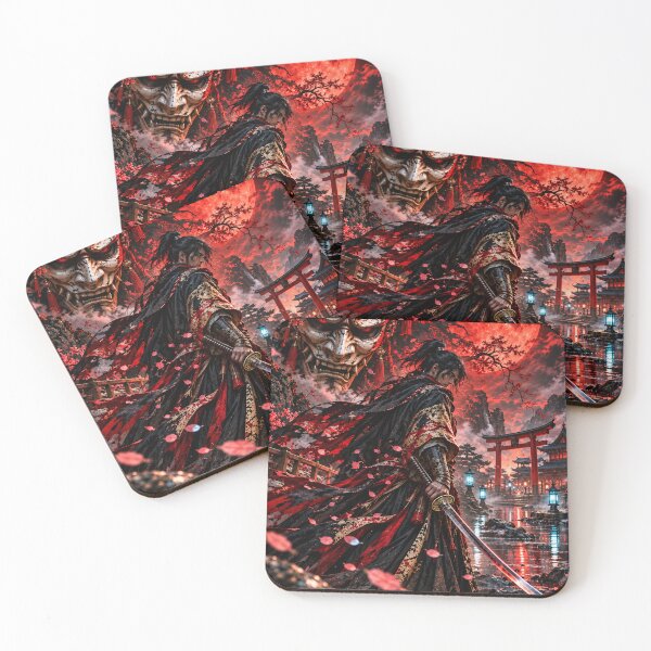 Item preview, Samurai Oni Red Moon designed and sold by Silken moonlight .