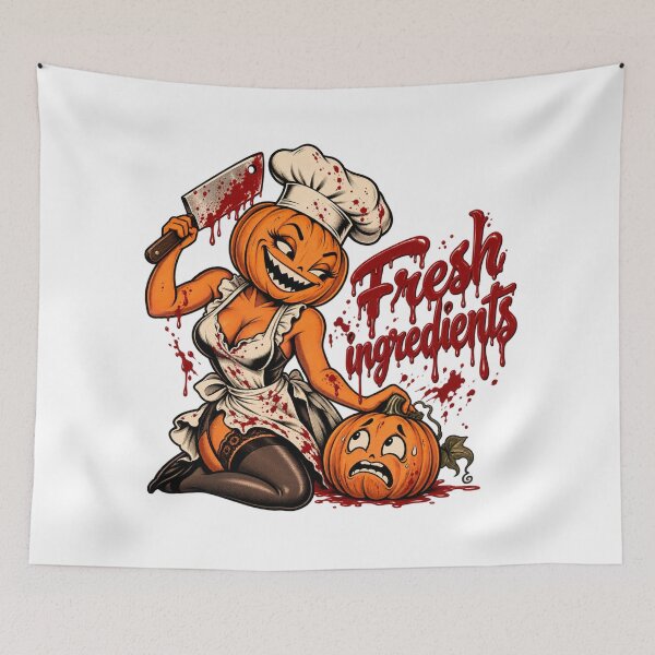 Artikelvorschau, Fresh Ingredients Killer Pumpkin Chef entworfen und verkauft von CoolContent Factory.