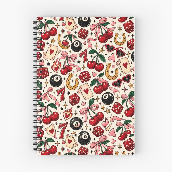 Item preview, Lucky Girl Retro Casino Cherry Pattern designed and sold by Lee-collections.