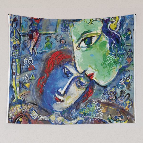 Item preview, Marc Chagall - Le Cirque or Les deux grands visages vert et bleu au cirque, 1962 designed and sold by Matari-matari.